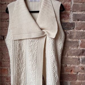 Woolrich Women’s Off White Vintage Sweater Vest Size Large